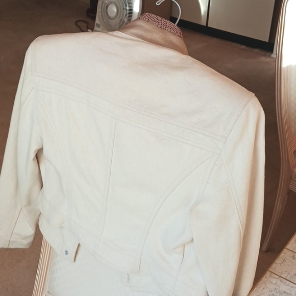 Womens vintage cache jacket with leather trim and metal studs,beautiful/unique - Picture 13 of 13